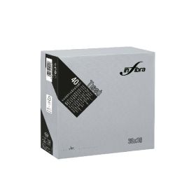 Confezione tovaglioli grigi 40 pezzi, Infibra