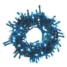 Filo 180 led bianco freddo 5,4 m, uso esterno, 8 giochi di luce, Santa&#39;s House