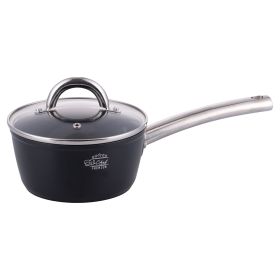 Casseruola con coperchio 16 cm rivestimento in ceramica, fondo full induction, S&#236;Chef Premium