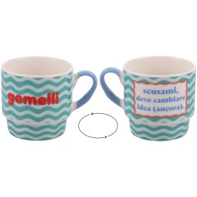 Mug 330 ml impilabile, More Amor Gemelli