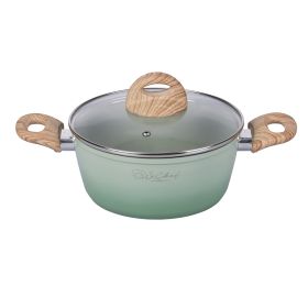 Casseruola con coperchio 24 cm, rivestimento in ceramica, induzione, Green S&#236;Chef