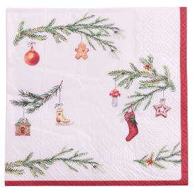 Set 30 tovaglioli monouso, Xmas Rametto