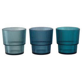 Bicchiere acqua 300 ml in plastica PS, Shades of Ocean, Unico