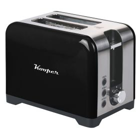 Tostapane vintage, 2 aperture, 780-930W, nero, Kooper