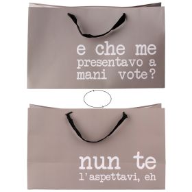 Busta regalo grande double face in carta 39x15x23 cm, S.P.Q.eRe