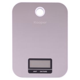 Bilancia da cucina digitale 5 Kg in acciaio inox, Kooper