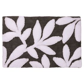 Tappeto bagno nero 50x80 cm in poliestere, Essence