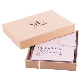 Taccuino con tracolla e chiusura magnetica, con scritta, copertina rigida, Victionary