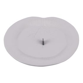 Porta zampirone in porcellana, &#216;19x2,5 cm, bianco, Jungle