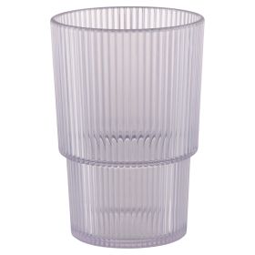 Bicchiere bibita 420 ml, in plastica PS, Cristallo di luna, Unico