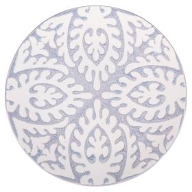 Piatto piano 22 cm in ceramica, grigio, Reactive