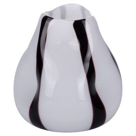 Vaso arredo in vetro riciclato h. 20 cm, Black Velvet Sibilla