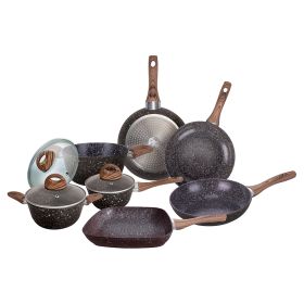 Batteria 10 pezzi, rivestimento in ceramica, induzione, Arizona S&#236;Chef