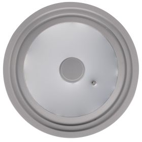 Coperchio universale &#216; 28/30/32 cm in vetro e silicone, S&#236;Chef
