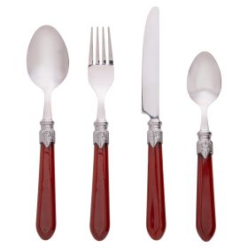 Set 24 posate, impugnatura marorne, Imperial Chocolate