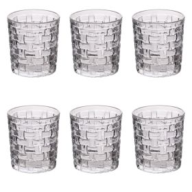 Set 6 bicchieri acqua in vetro 275 ml