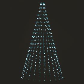 Mantello 308 miniled, bianco freddo, uso esterno, h. 220 cm, Santa&#39;s House