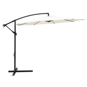 Ombrellone lampara da giardino &#233;cru &#216; 300 x h. 245 cm