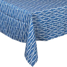 Tovaglia antimacchia 140x240 cm, 10/12 posti tavola, Neptune Stripes