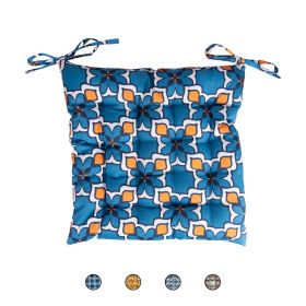 Cuscino sedia con laccetti 40x40 cm effetto lino, Marocco Sibilla