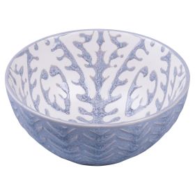 Ciotola tonda 12,5 cm in ceramica doppio decoro, Reactive