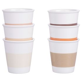 Set 6 tazzine caff&#232; 60 ml in porcellana, Daily Chocolate