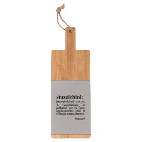 Tagliere in legno di bamb&#249; e ceramica 15,3x42,5 cm, Victionary