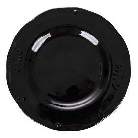 Piatto piano in gres smaltato, Duchessa Stones C