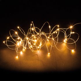 Filo 50 microled a batteria, bianco caldo 5 m, Kooper