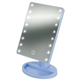 Specchio make-up 16 led, a batteria, 16x22 cm, lilla, Kooper