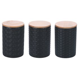 Set 3 barattoli 750 ml in ceramica, Shapes Geometrie