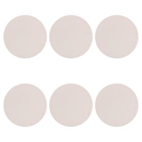 Set 6 sottobicchieri tondi double face soft touch, Horeca Ivory