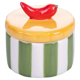 Vasetto in ceramica 160 ml, coperchio design peperoncino, Fruit Life