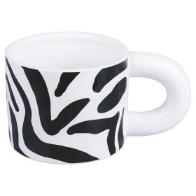 Tazza in porcellana 360 ml, decoro animalier, Safari Zebra