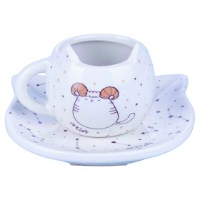Tazzina caff&#232; con piattino, Oroscocats Aries