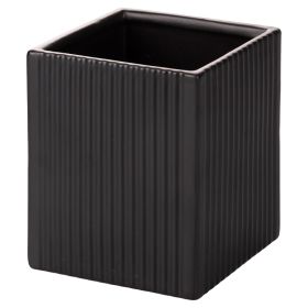 Portautensili nero in gres, Modern