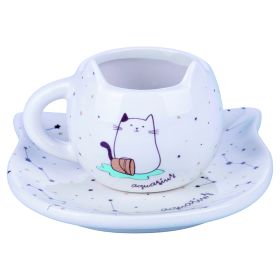 Tazzina caff&#232; con piattino, Oroscocats Aquarius