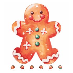 Mattonella decorativa natalizia in ceramica con fondo in sughero, Santa&#39;s House