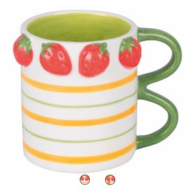 Mug 350 ml in ceramica, doppia impugnatura, Fruit Life