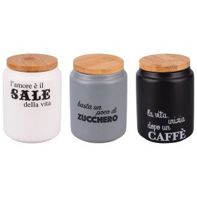 Set 3 barattoli sale, zucchero e caff&#232; 900 ml, Idee